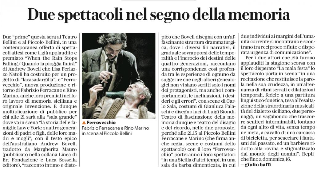 “Ferrovecchio” nel segno della memoria